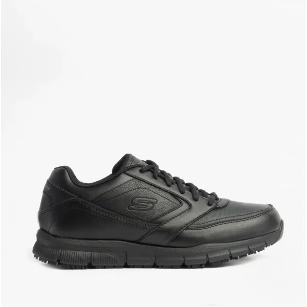 Skechers Work 77235EC/BLK NAMPA WYOLA SR Womens Slip Resistant Trainers Black