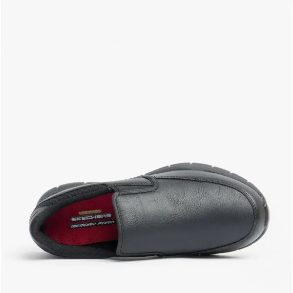 Skechers Work 77236EC/BLK NAMPA ANNOD Womens Slip On Trainers Black