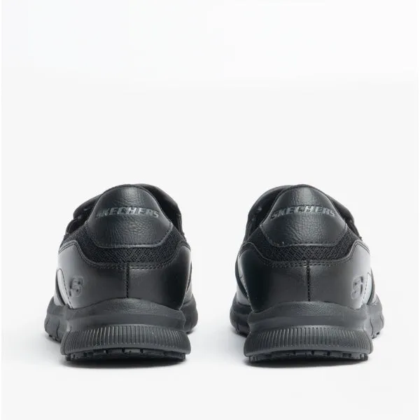 Skechers Work 77236EC/BLK NAMPA ANNOD Womens Slip On Trainers Black