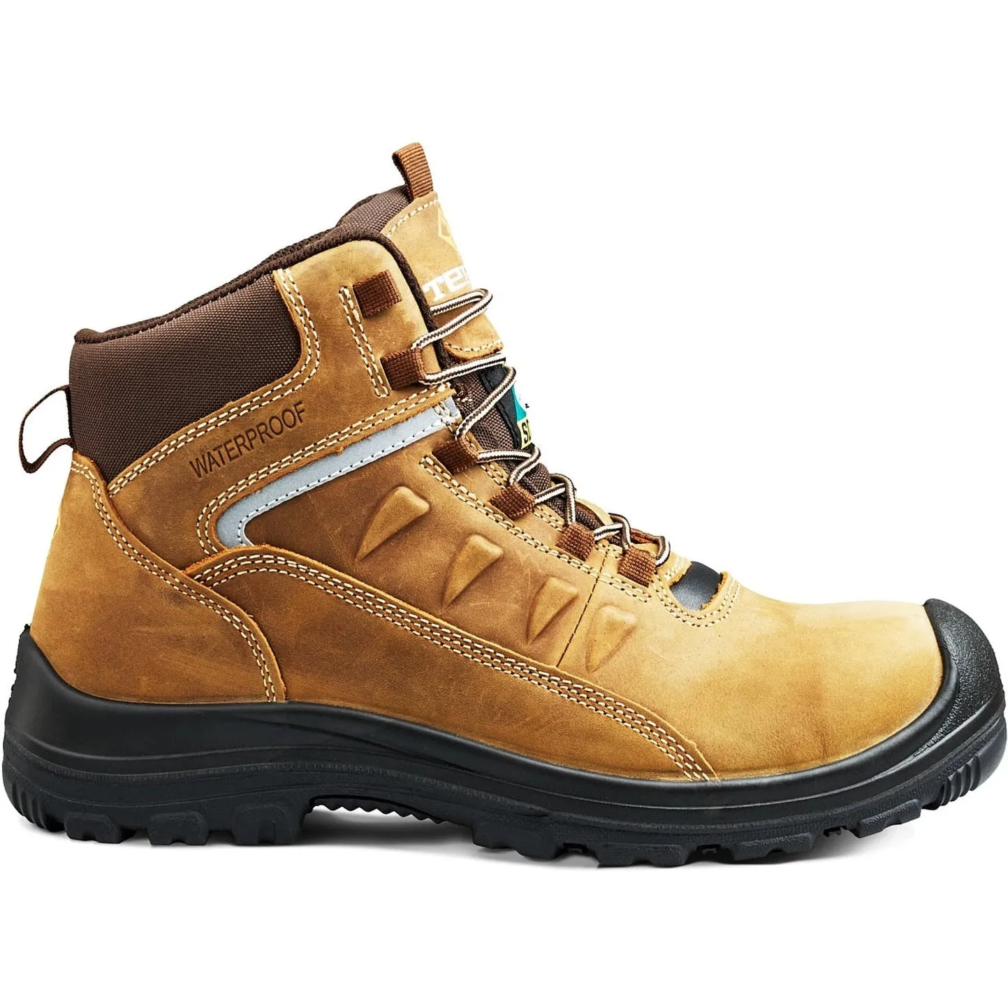 Terra Men's Findlay 6" Composite Toe Waterproof Safety Work Boot -Brown- R5204B