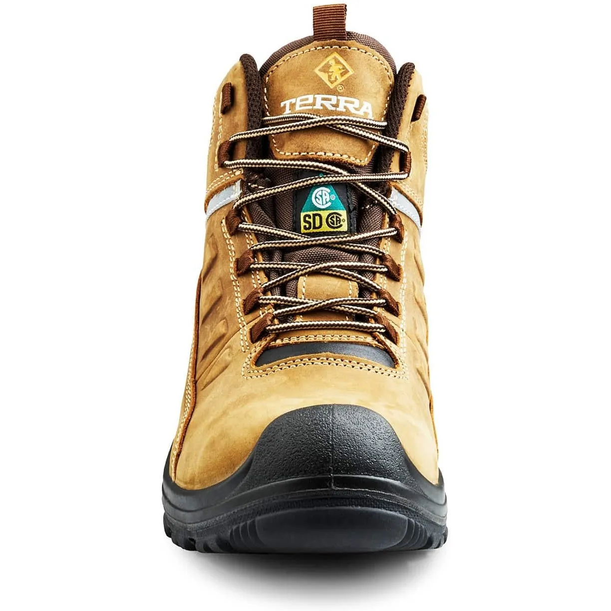 Terra Men's Findlay 6" Composite Toe Waterproof Safety Work Boot -Brown- R5204B