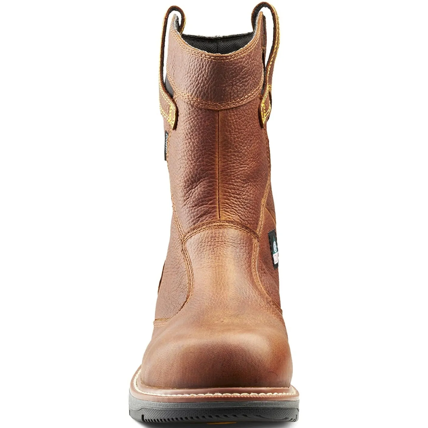 Terra Men's Patton Alloy Toe Waterproof Pull-On Safety Work Boot -Brown- 4TCBBN