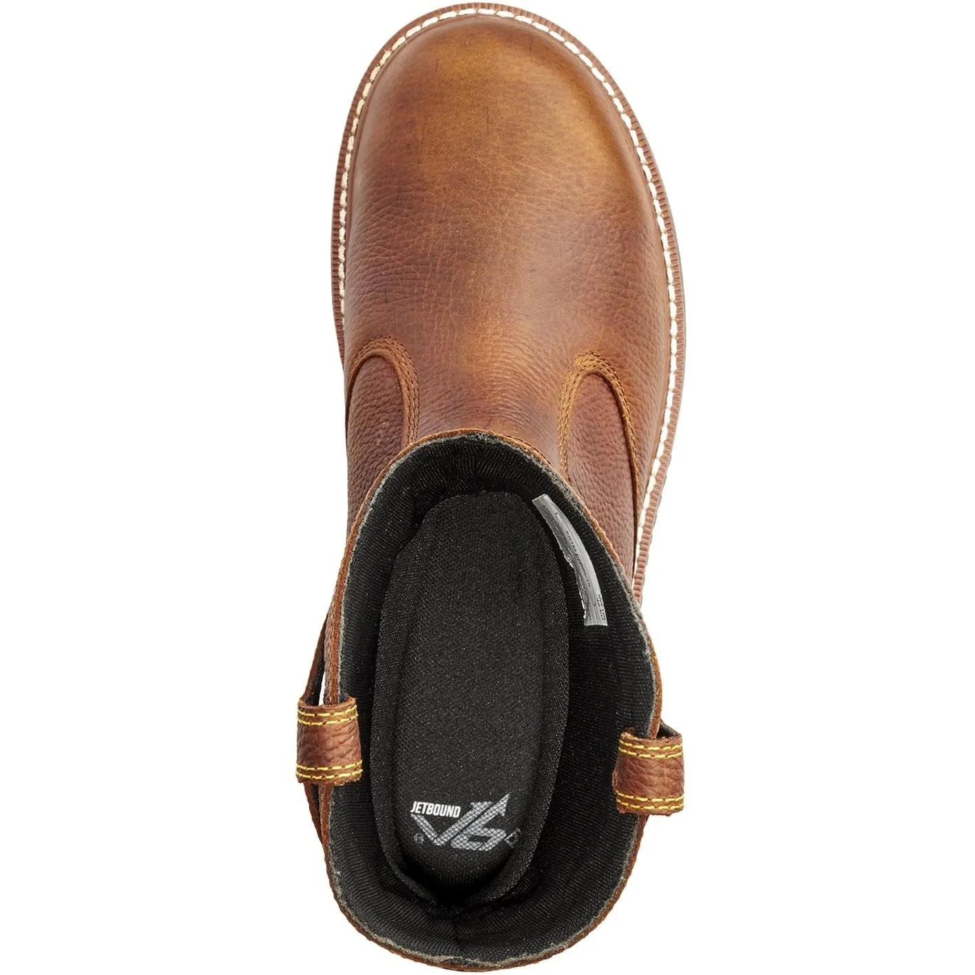 Terra Men's Patton Alloy Toe Waterproof Pull-On Safety Work Boot -Brown- 4TCBBN