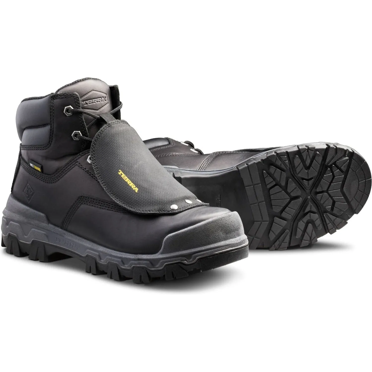 Terra Men's Sentry 2020 6" Composite Toe Waterproof Safety Work Boot -Black- 4NRXBK