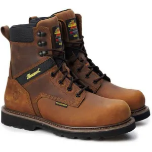 Thorogood Men's Jobsite 8" Safety Toe Waterproof 400G Work Boot -Horse- 804-4244