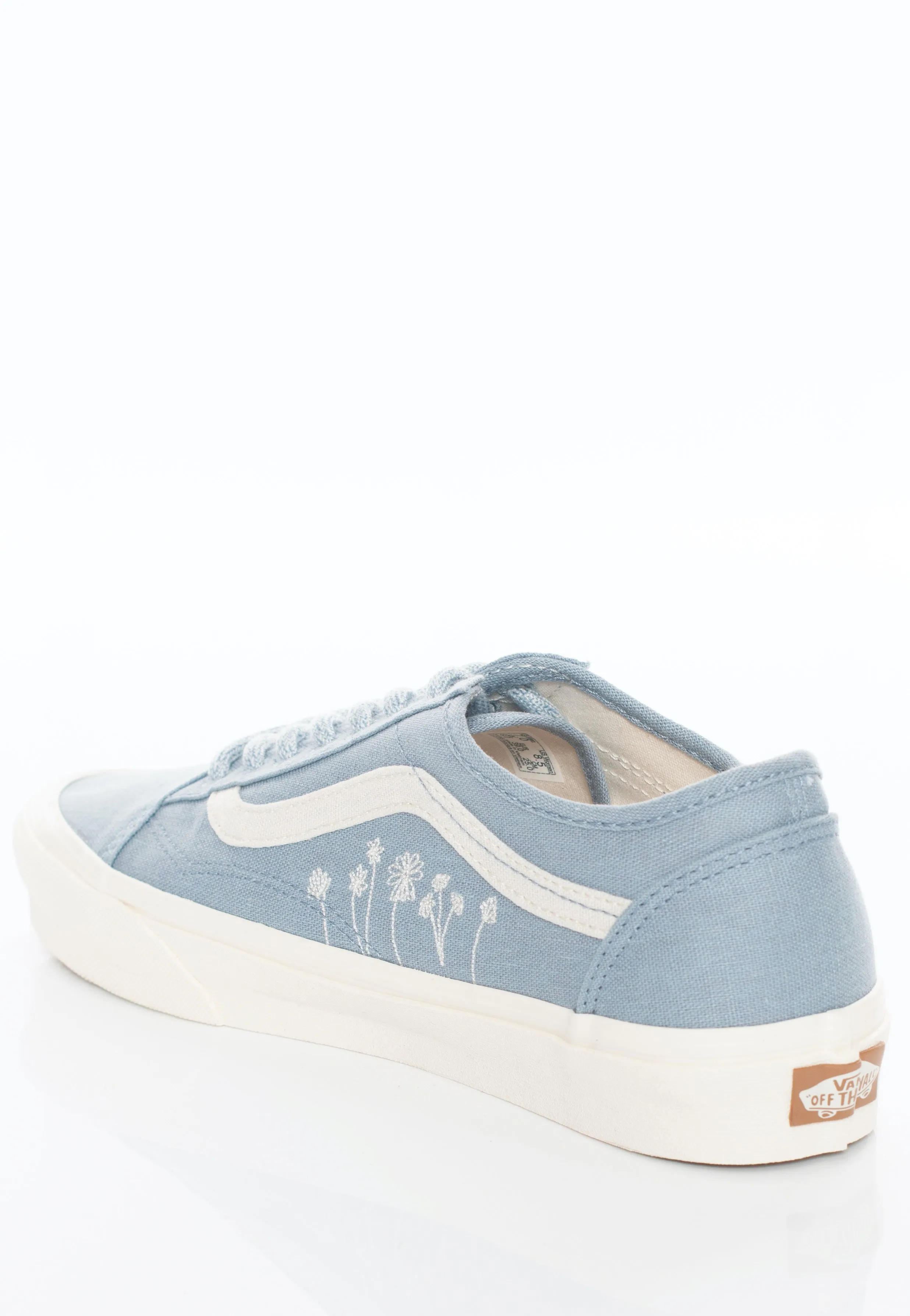Vans - Old Skool Tapered Eco Theory Embroidered Flowers Ashley Blue - Girl Shoes