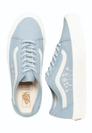 Vans - Old Skool Tapered Eco Theory Embroidered Flowers Ashley Blue - Girl Shoes