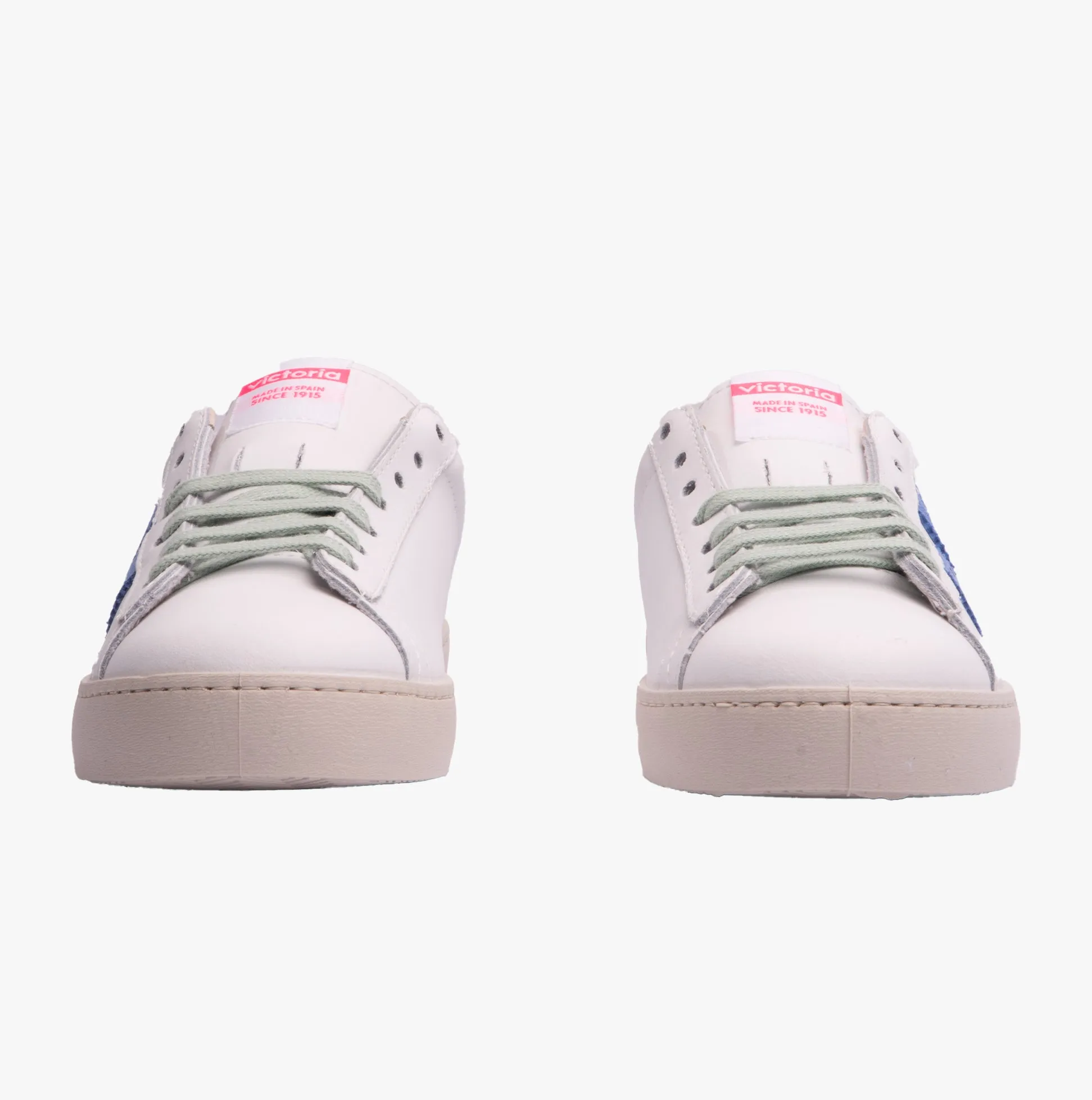 Victoria BERLIN LEATHER & NEON Womens Trainers Chicle