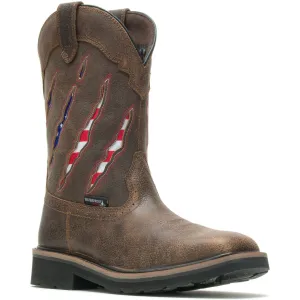 Wolverine Men's Rancher Claw Steel Toe Waterproof Western Work Boot - Brown - W201218