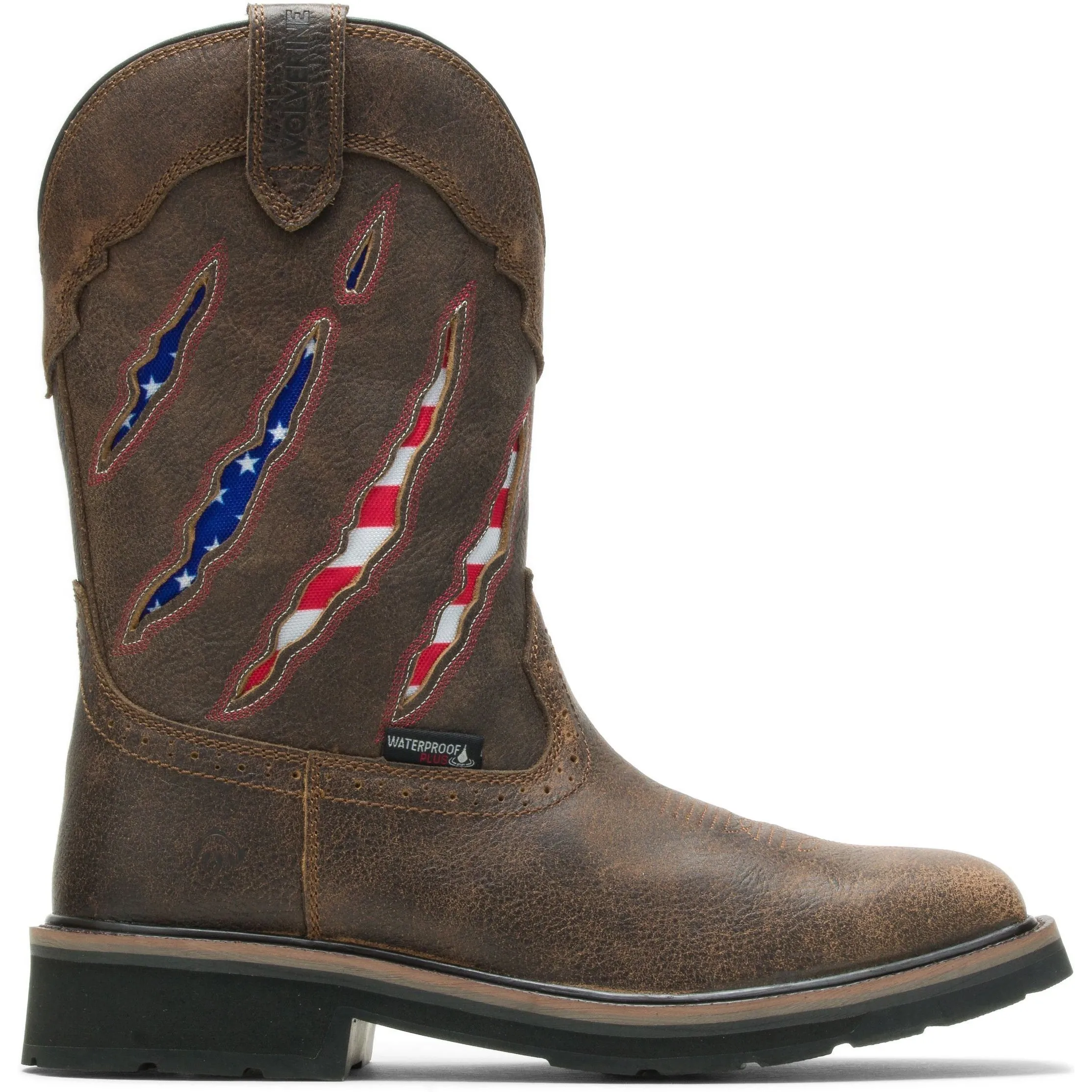 Wolverine Men's Rancher Claw Steel Toe Waterproof Western Work Boot - Brown - W201218