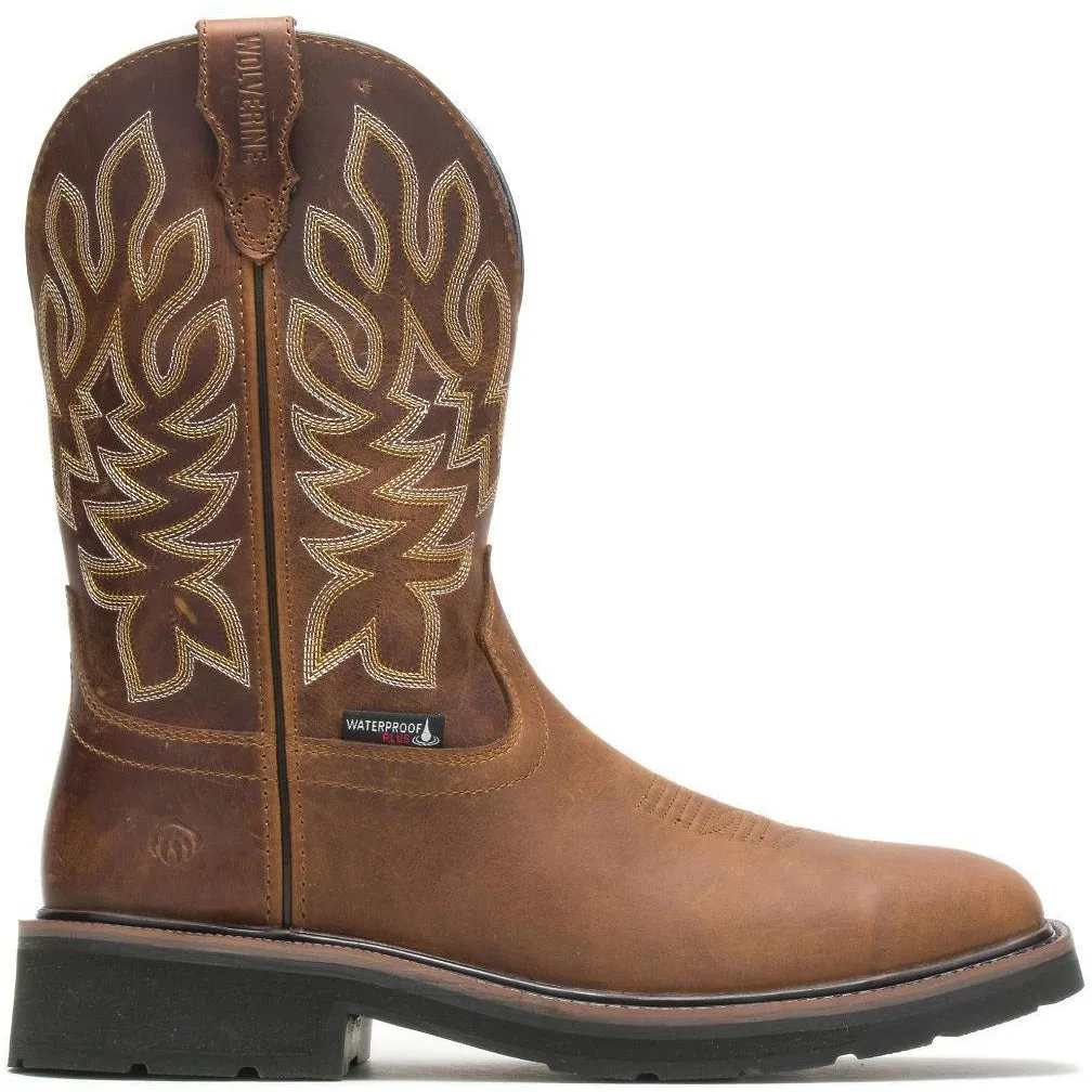 Wolverine Men's Rancher Steel Toe Waterproof Western Work Boot - W211114