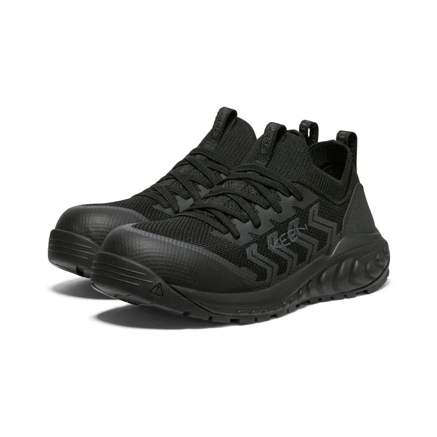 Women's Arvada Shift Work Sneaker (Carbon Toe)  |  Black/Magnet KEEN