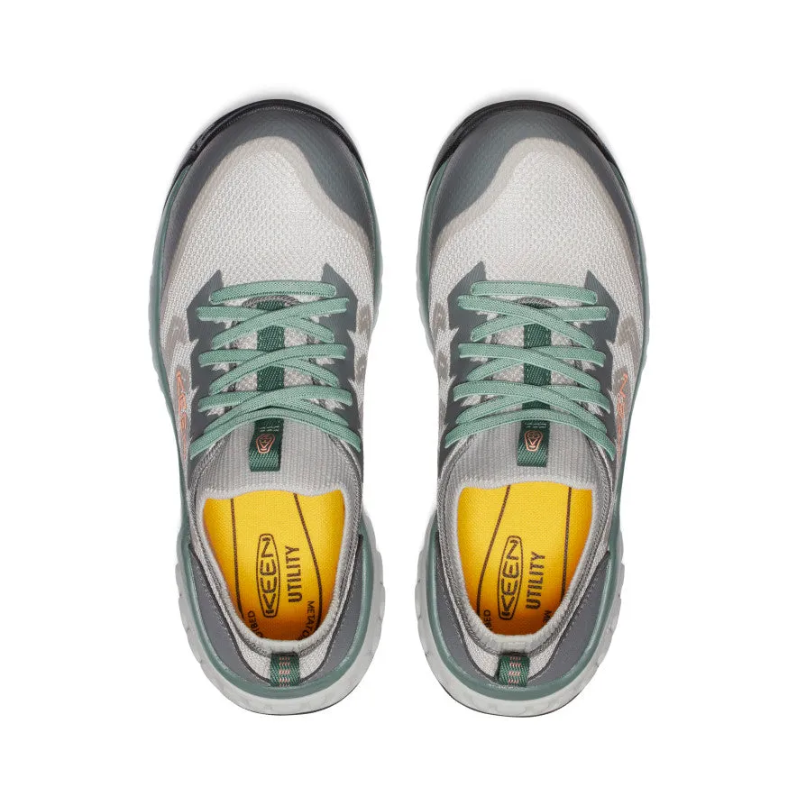 Women's Arvada Shift Work Sneaker (Carbon Toe)  |  Steel Grey/Granite Green KEEN