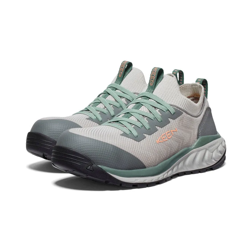 Women's Arvada Shift Work Sneaker (Carbon Toe)  |  Steel Grey/Granite Green KEEN