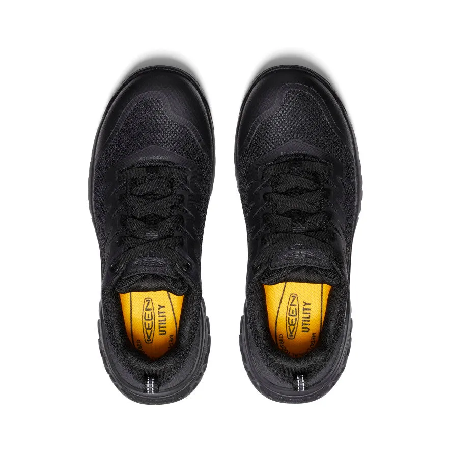 Women's Arvada Work Sneaker (Carbon Toe)  |  Black/Black KEEN