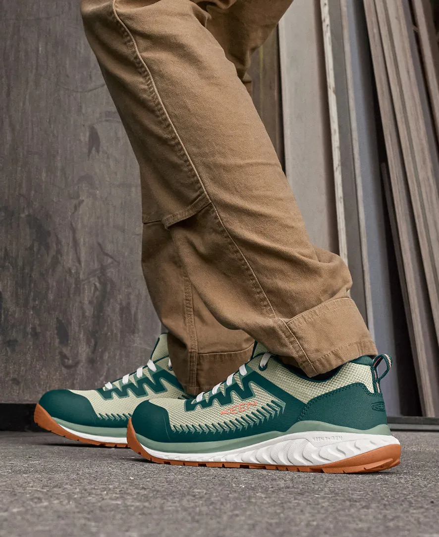 Women's Arvada Work Sneaker (Carbon Toe)  |  Sea Moss/Desert Sage KEEN