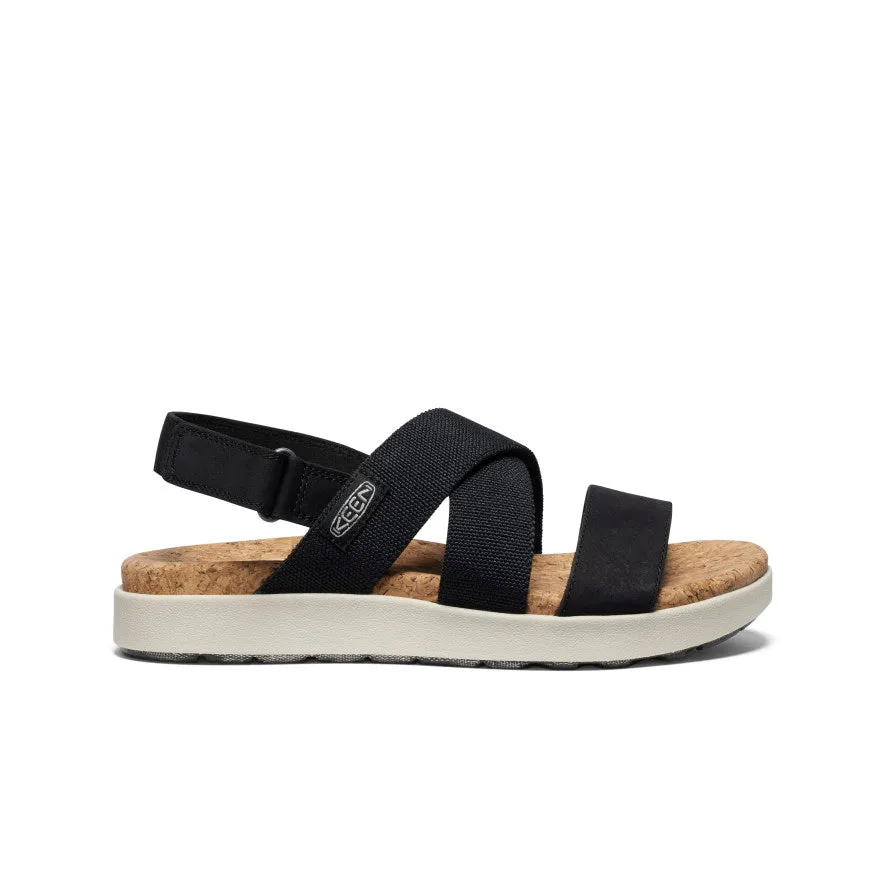 Women's Elle Criss Cross Sandal  |  Black/Birch KEEN