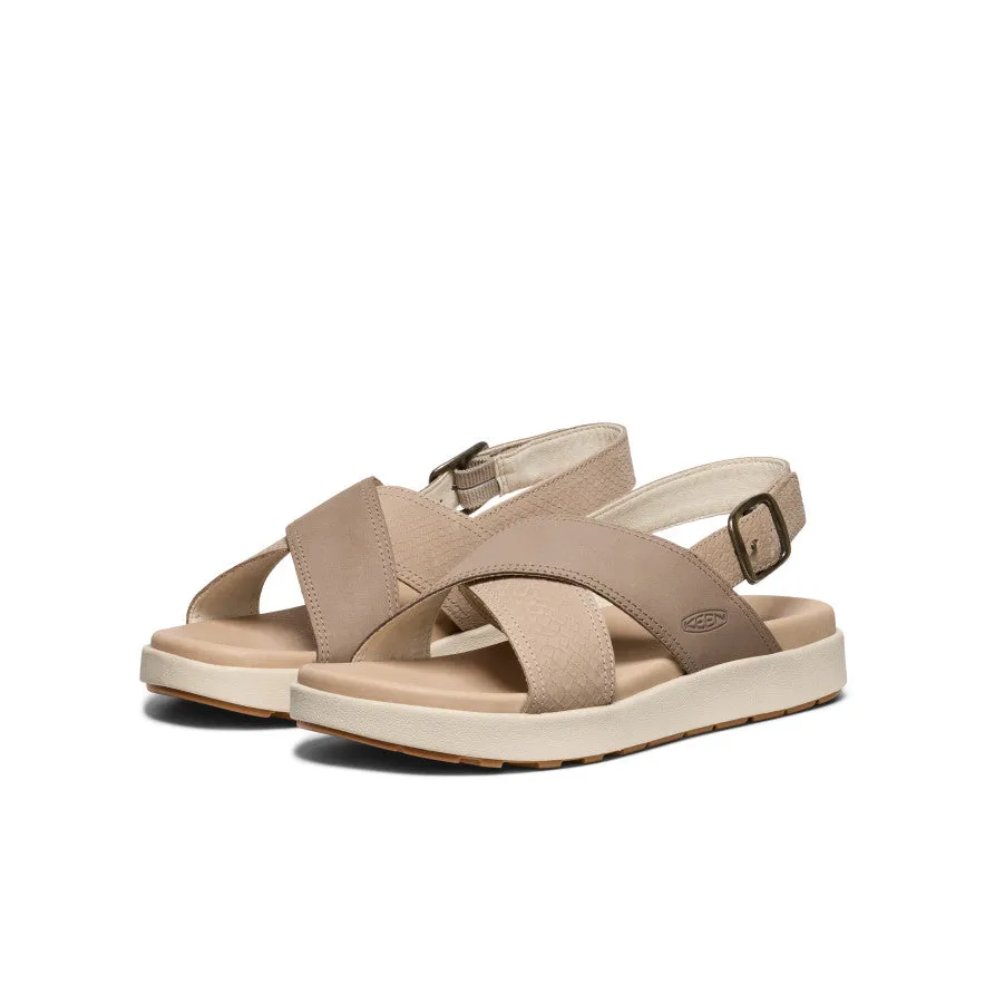 Women's Elle Luxe Cross Strap Sandal  |  Plaza Taupe/Brindle KEEN