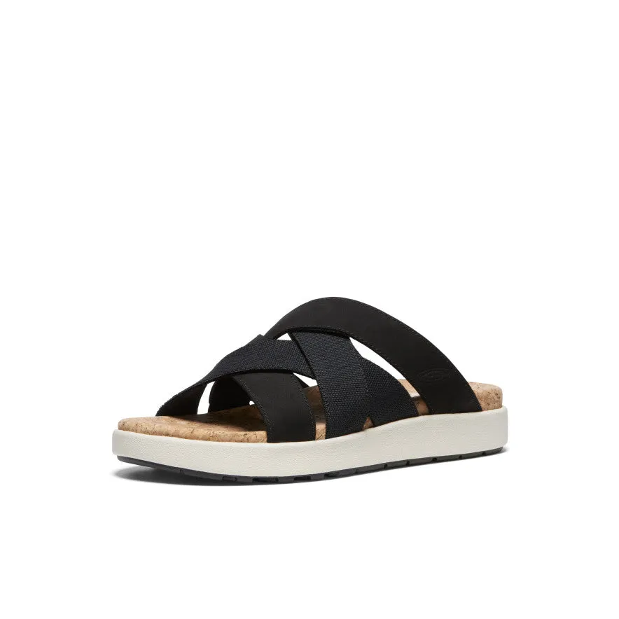 Women's Elle Mixed Slide  |  Black/Birch KEEN
