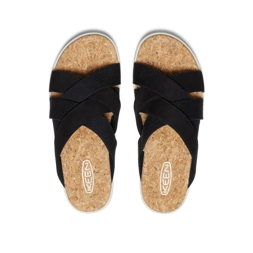 Women's Elle Mixed Slide  |  Black/Birch KEEN