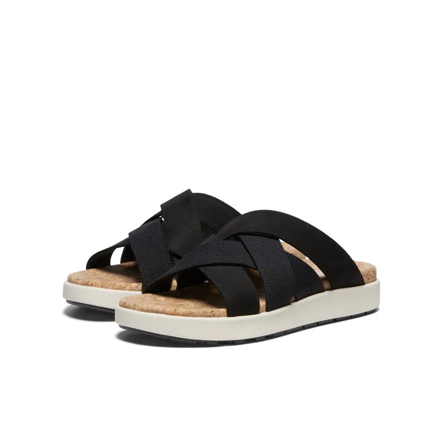 Women's Elle Mixed Slide  |  Black/Birch KEEN