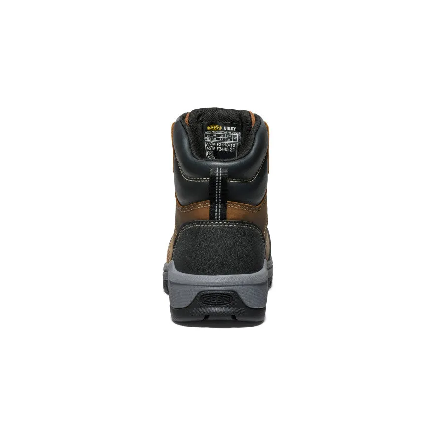 Women's Evanston 6" ESD Boot (Carbon Toe)  |  Bison/Black KEEN