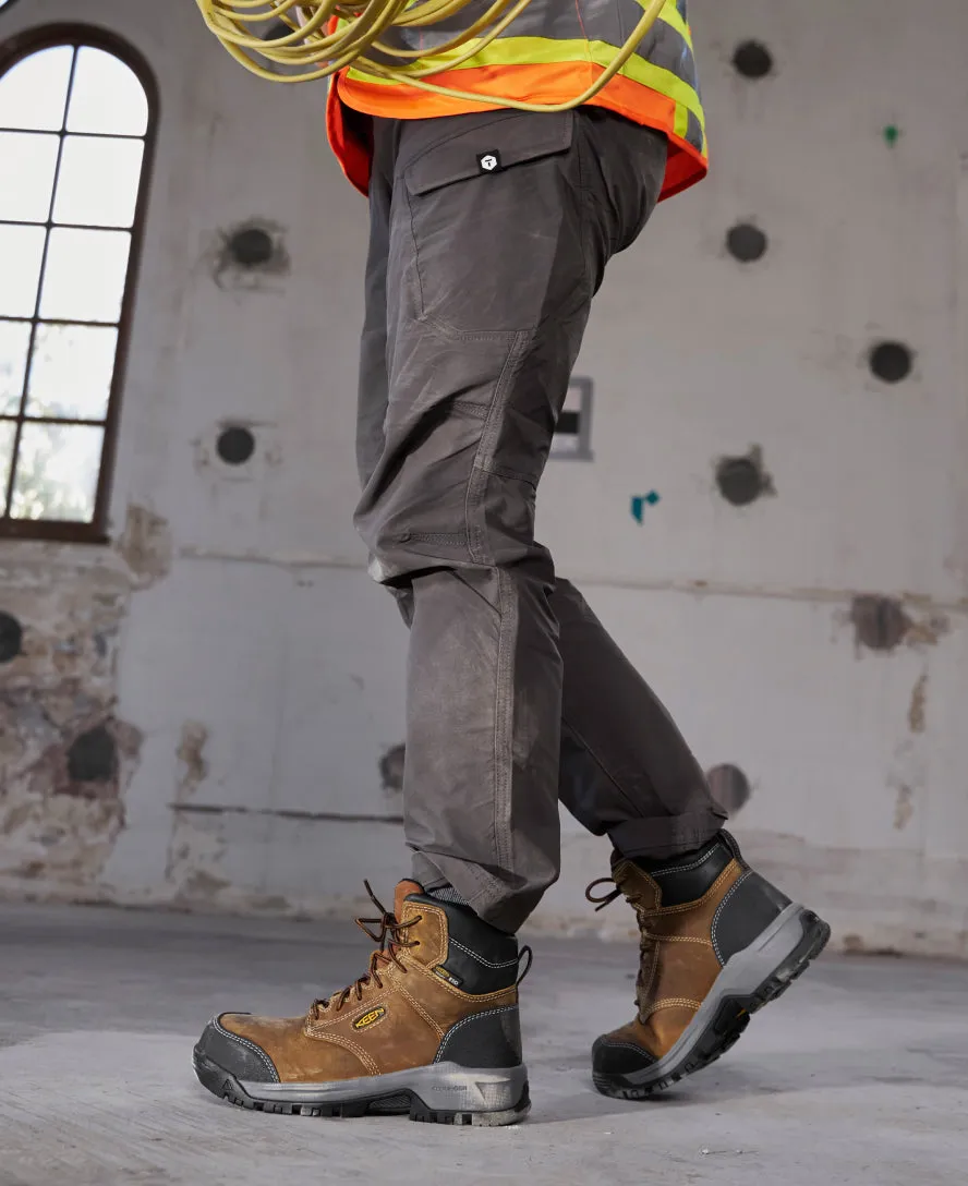 Women's Evanston 6" ESD Boot (Carbon Toe)  |  Bison/Black KEEN