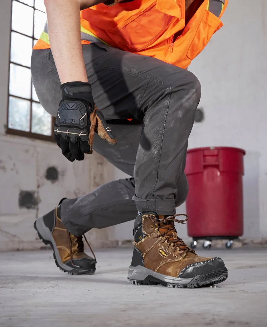 Women's Evanston 6" ESD Boot (Carbon Toe)  |  Bison/Black KEEN