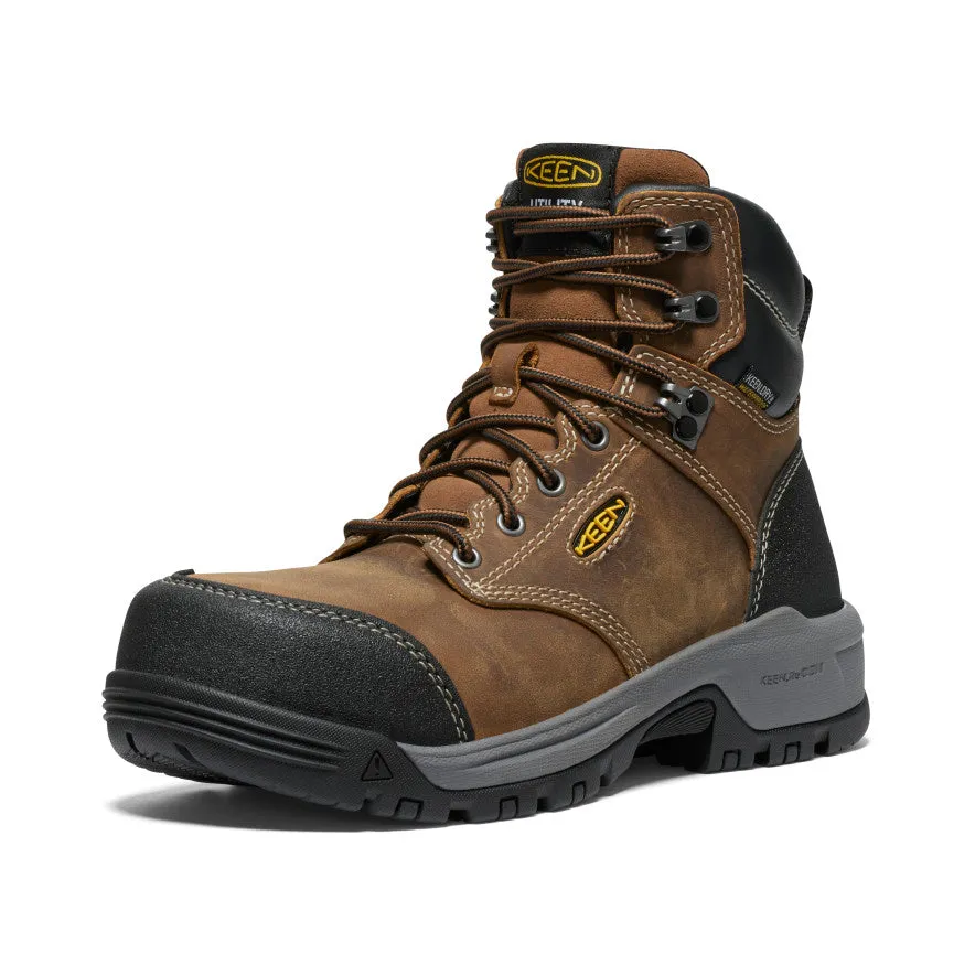 Women's Evanston 6" Waterproof Boot (Carbon Toe)  |  Bison/Black KEEN