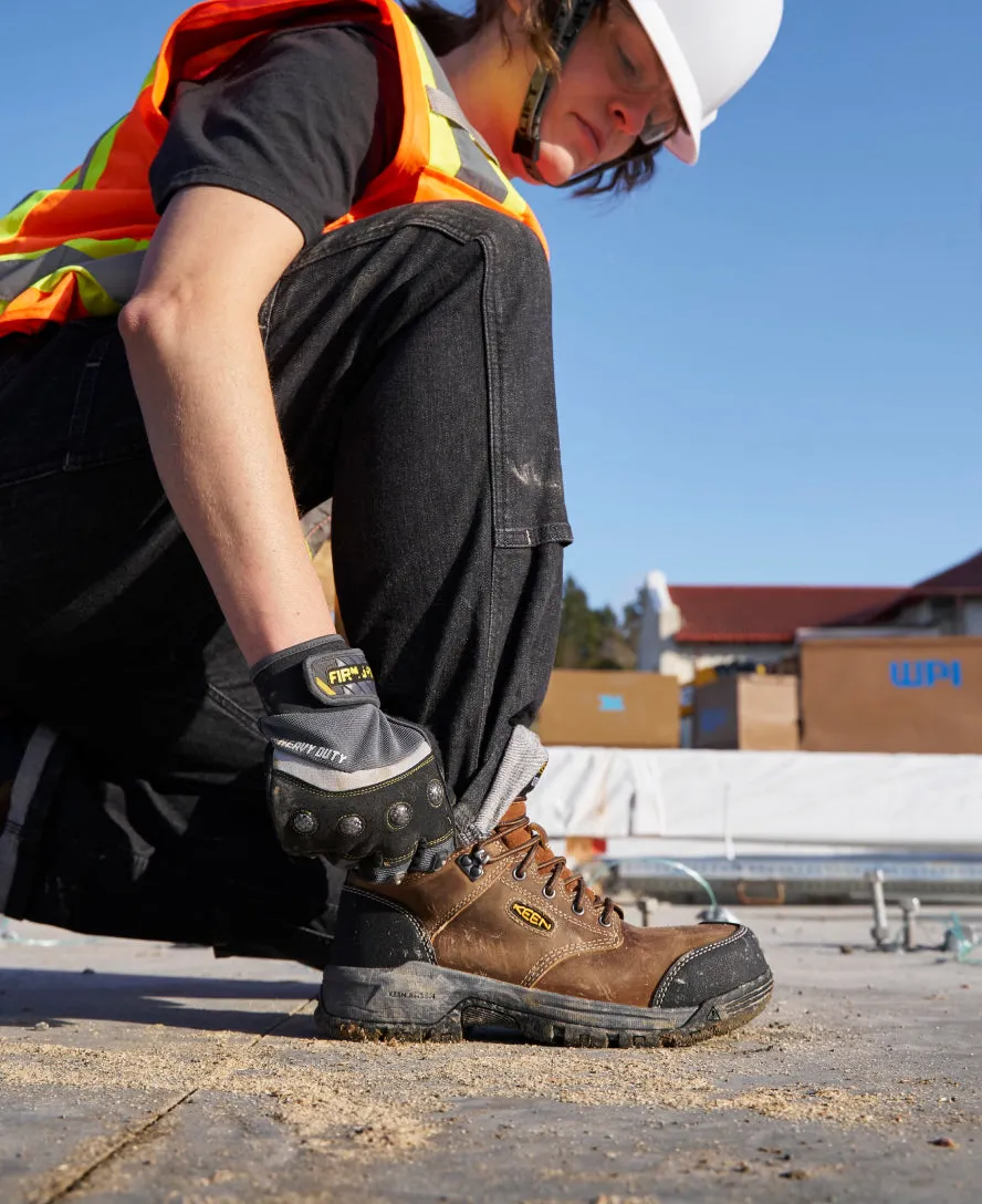 Women's Evanston 6" Waterproof Boot (Carbon Toe)  |  Bison/Black KEEN