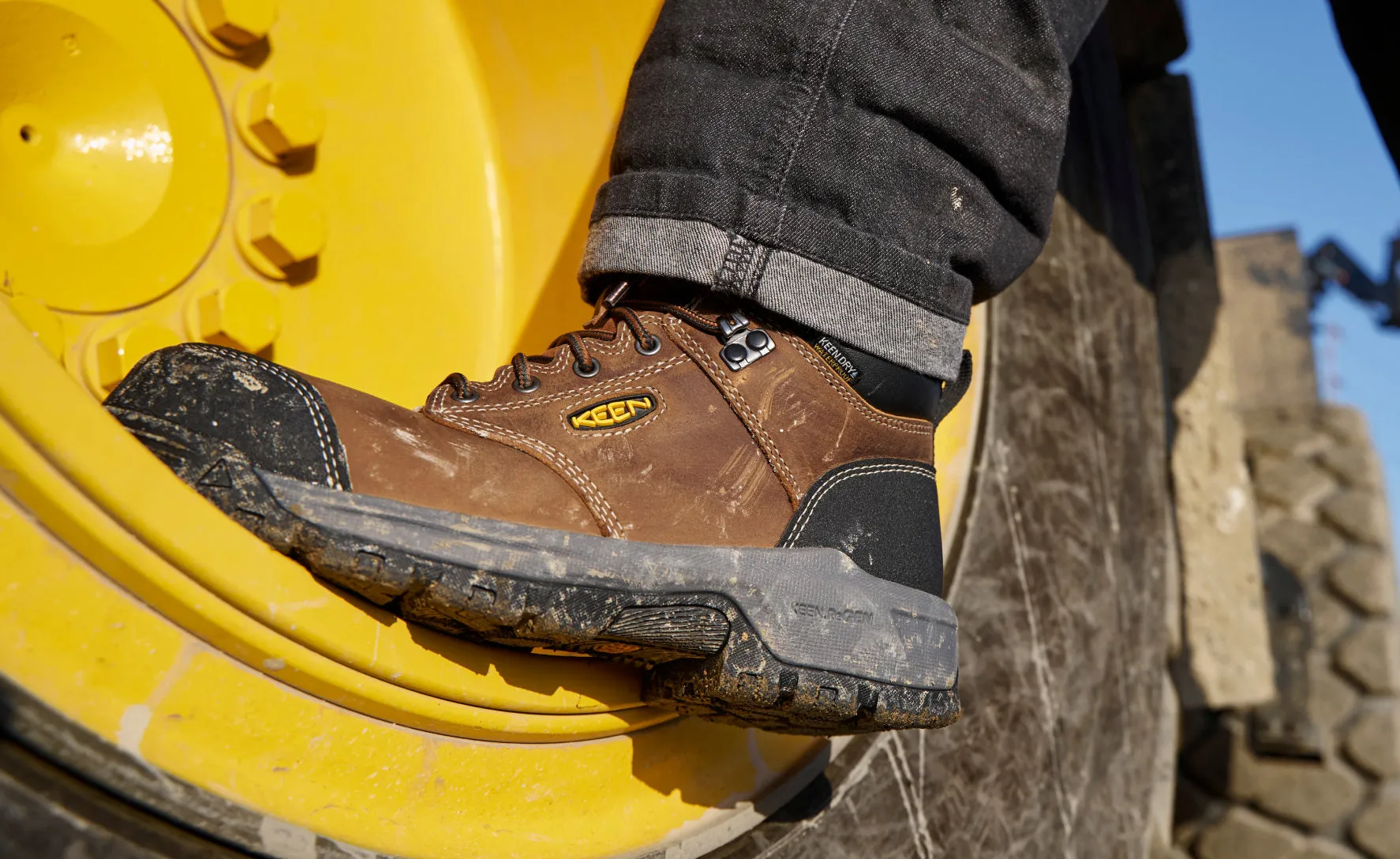 Women's Evanston 6" Waterproof Boot INT MET (Carbon Toe)  |  Bison/Black KEEN