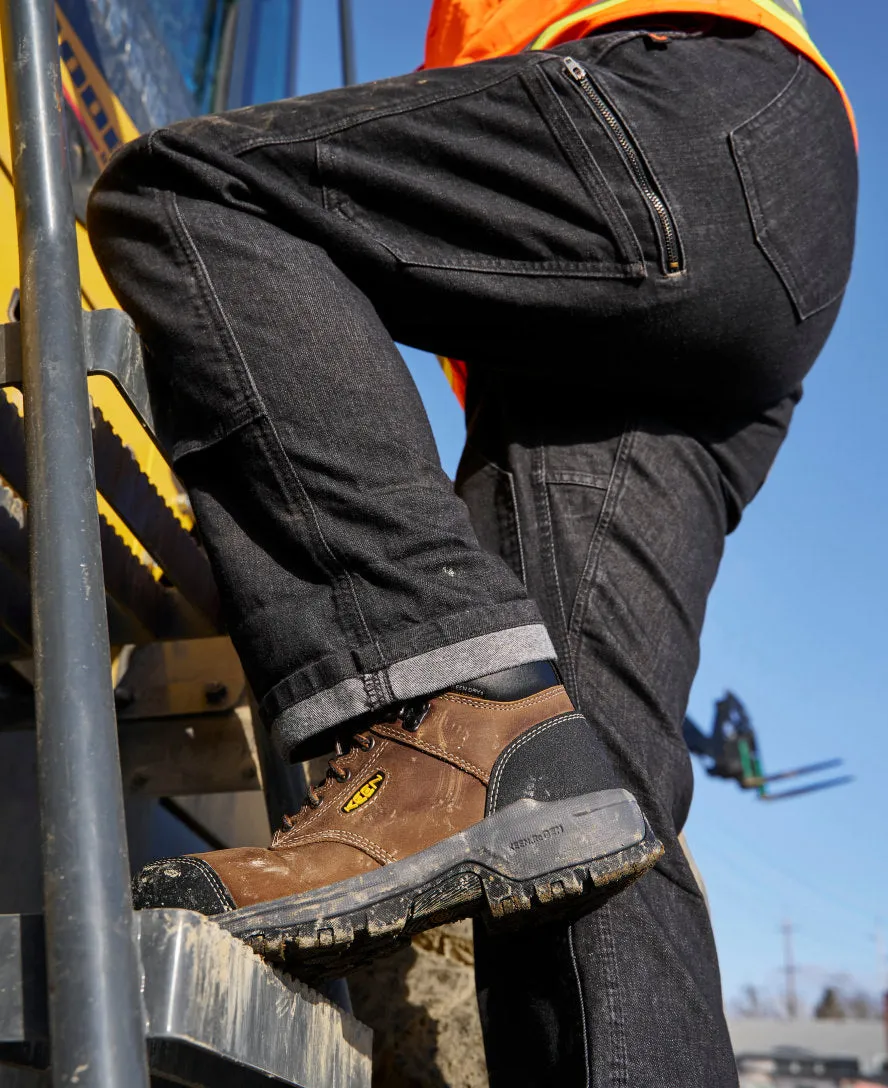 Women's Evanston 6" Waterproof Boot INT MET (Carbon Toe)  |  Bison/Black KEEN