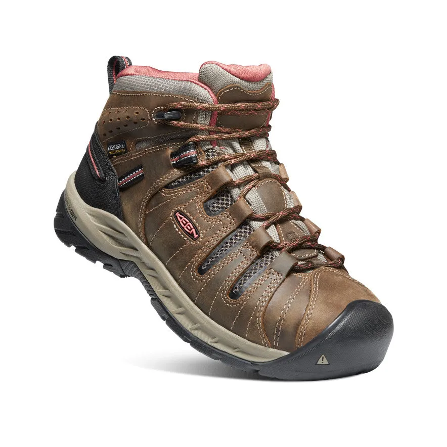 Women's Flint II Waterproof Boot (Soft Toe)  |  Cascade Brown/Brick Dust KEEN