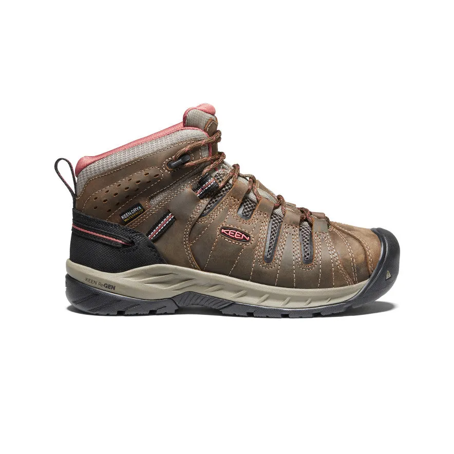 Women's Flint II Waterproof Boot (Soft Toe)  |  Cascade Brown/Brick Dust KEEN