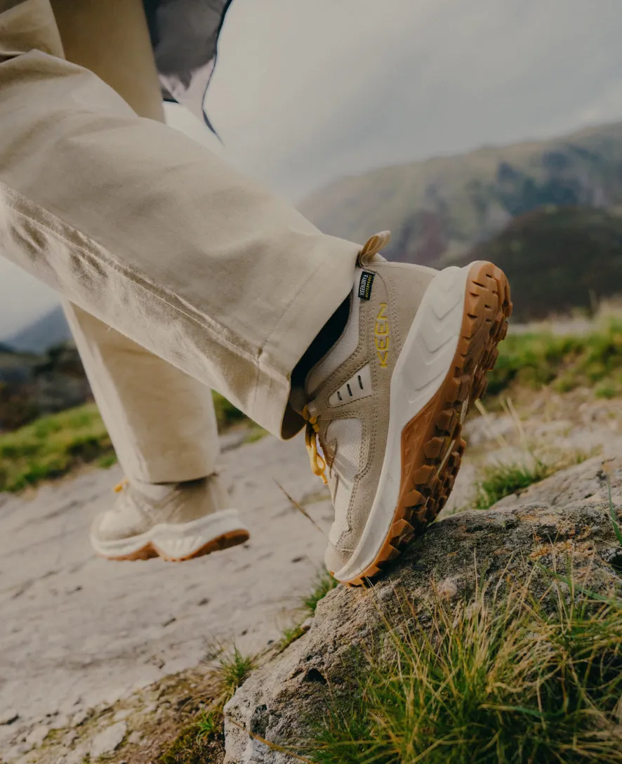 Women's Hightrail Waterproof Hiking Shoe  |  Birch/Daffodil KEEN