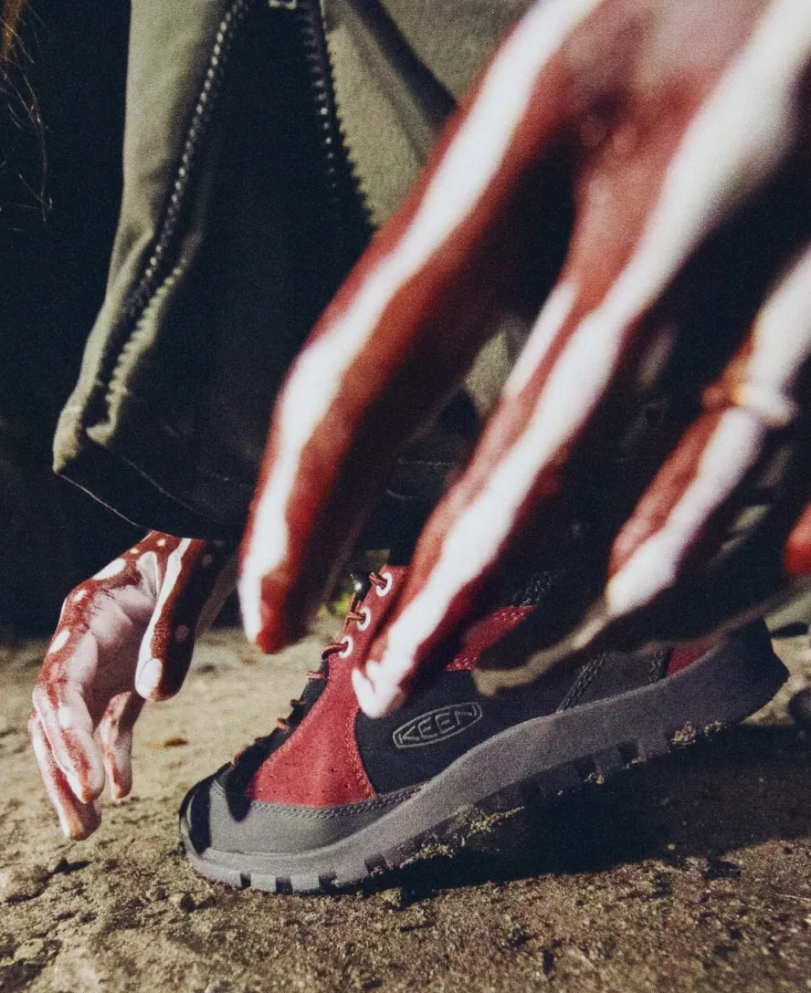 Women's Jasper Rocks Sneaker x Hiking Patrol  |  Phantasmal Red KEEN