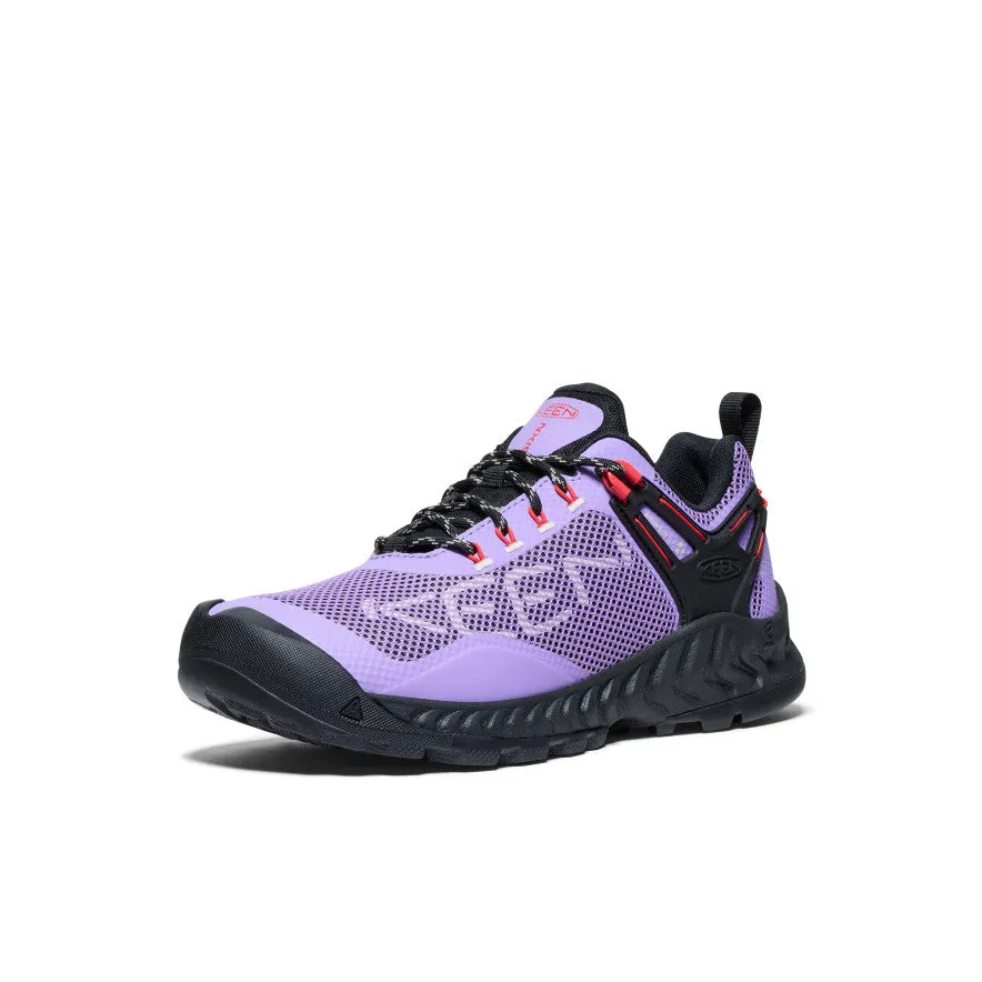 Women's NXIS EVO Waterproof Shoe  |  Paisley Purple/Poppy Red KEEN