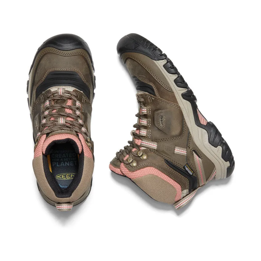 Women's Ridge Flex Waterproof Boot  |  Timberwolf/Brick Dust KEEN