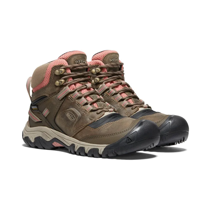 Women's Ridge Flex Waterproof Boot  |  Timberwolf/Brick Dust KEEN
