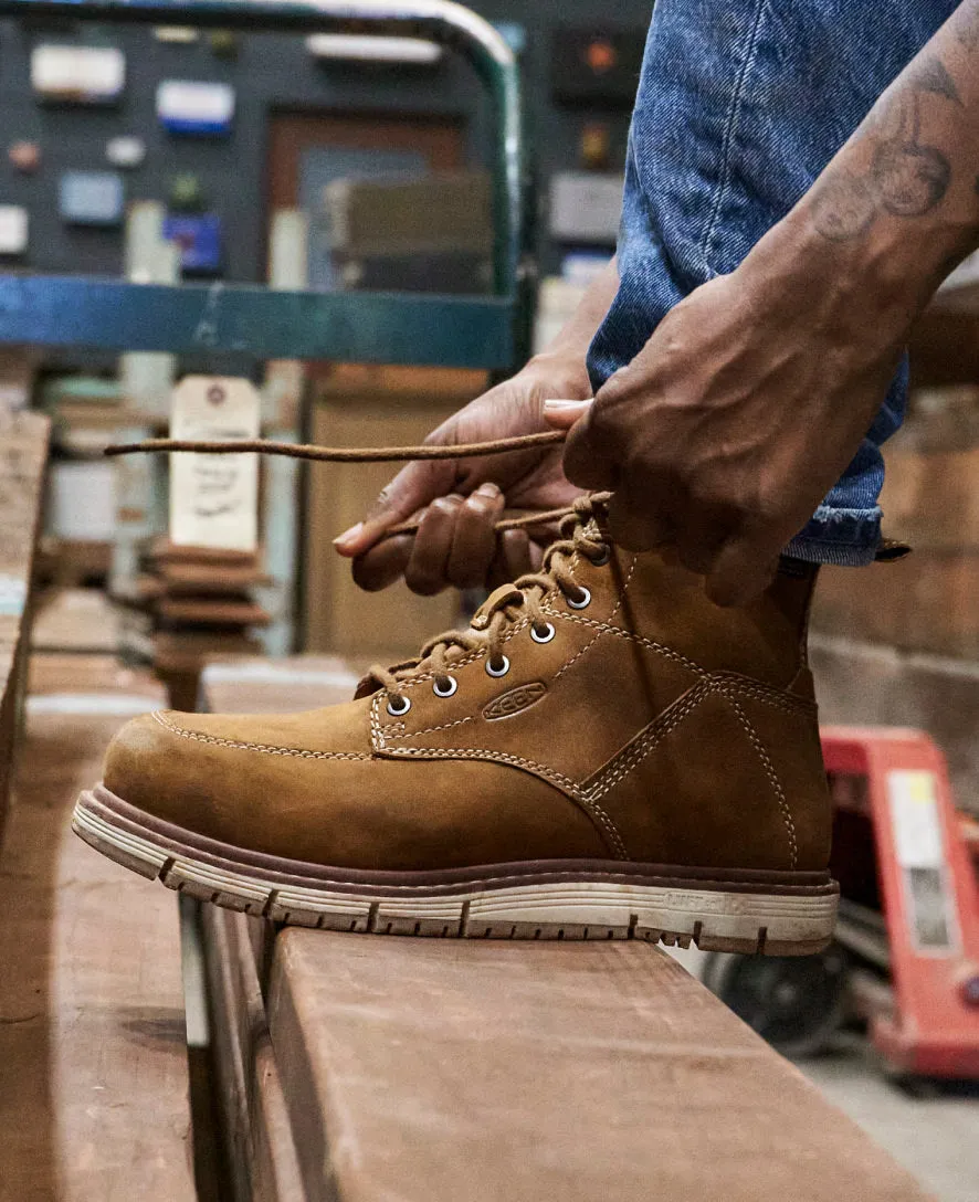 Women's San Jose 6" Waterproof Boot (Aluminum Toe)  |  Cascade Brown/Gum KEEN