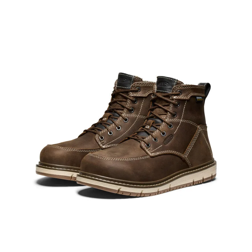 Women's San Jose 6" Waterproof Boot (Aluminum Toe)  |  Cascade Brown/Gum KEEN