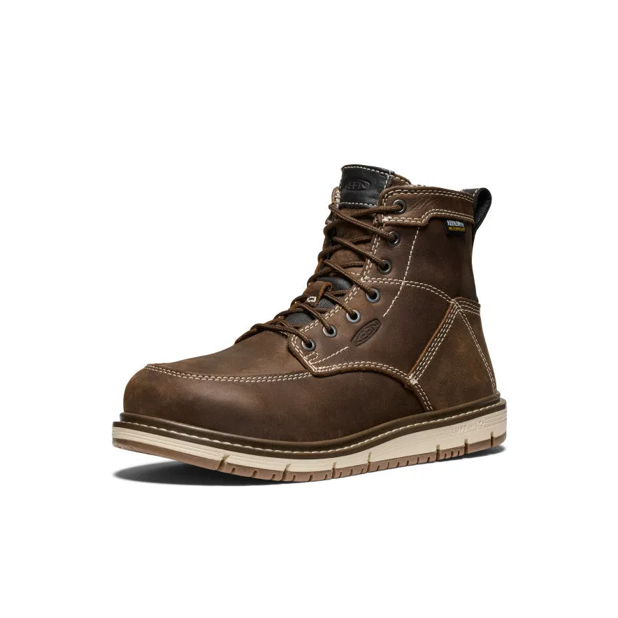 Women's San Jose 6" Waterproof Boot (Aluminum Toe)  |  Cascade Brown/Gum KEEN