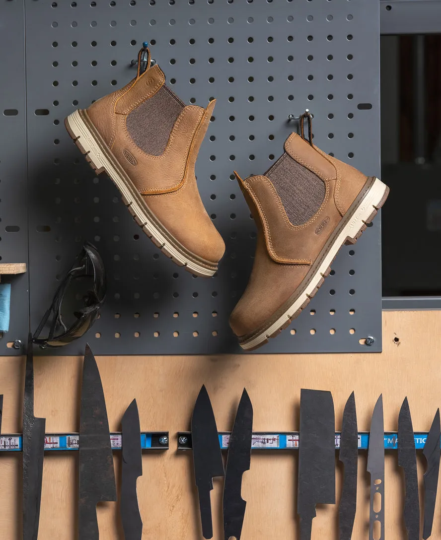 Women's San Jose Chelsea 90 Heel Boot (Soft Toe)  |  Belgian/Gum KEEN