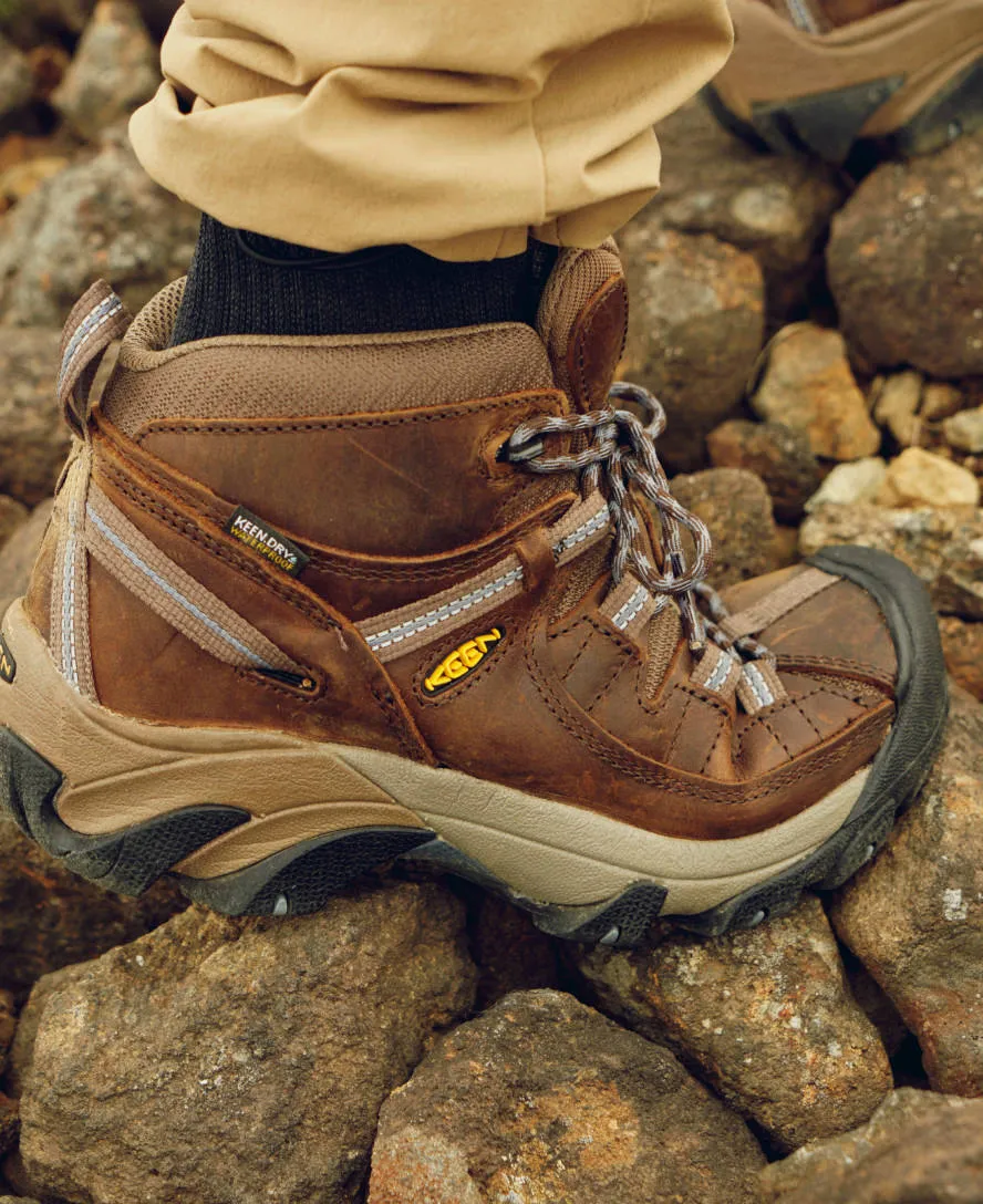 Women's Targhee II Waterproof Mid  |  Slate Black/Flint Stone KEEN