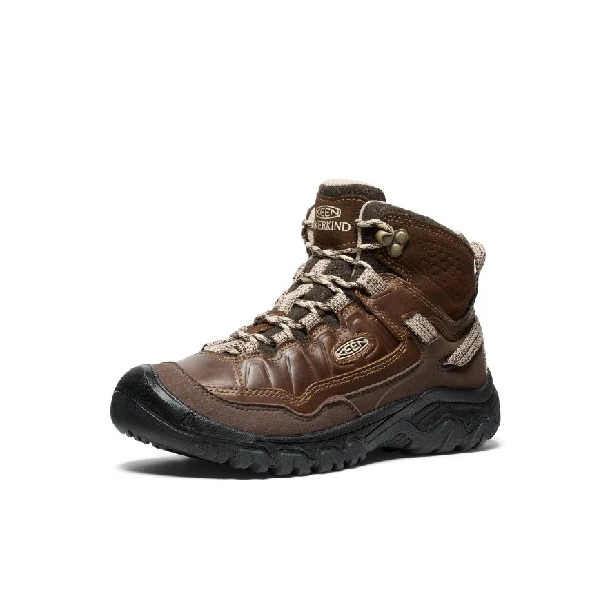 Women's Targhee IV Waterproof Hiking Boot x Hikerkind  |  Dark Earth/Dark Earth KEEN