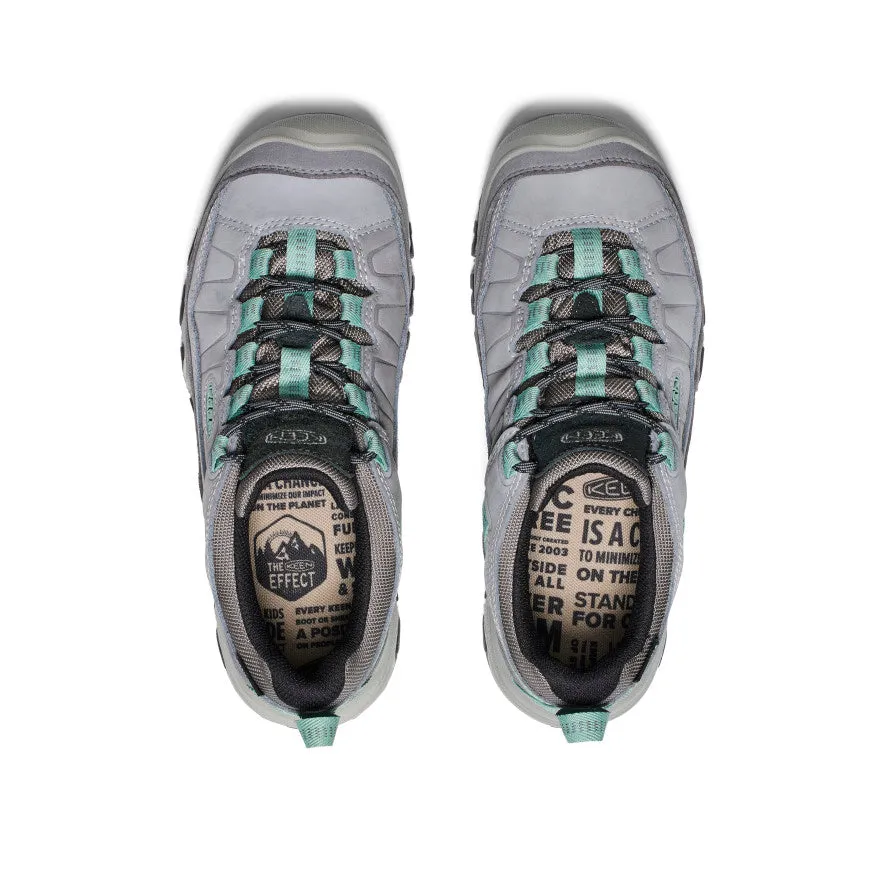 Women's Targhee IV Waterproof Hiking Shoe  |  Alloy/Granite Green KEEN