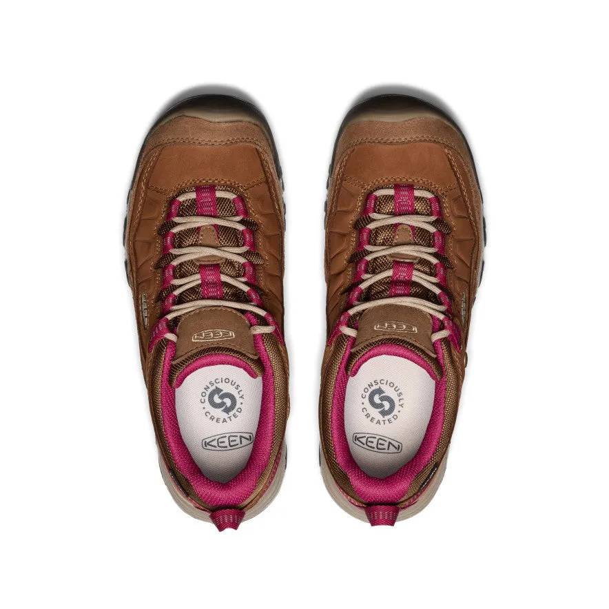 Women's Targhee IV Waterproof Hiking Shoe  |  Bison/Beaujolais KEEN