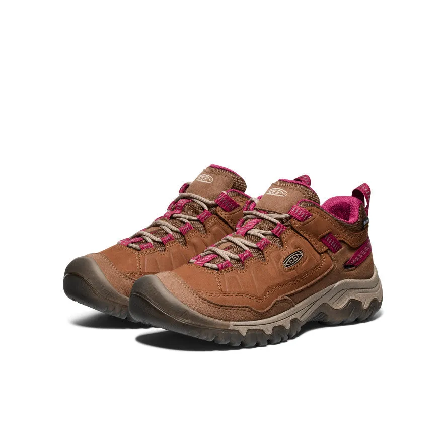 Women's Targhee IV Waterproof Hiking Shoe  |  Bison/Beaujolais KEEN