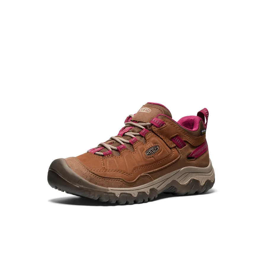 Women's Targhee IV Waterproof Hiking Shoe  |  Bison/Beaujolais KEEN