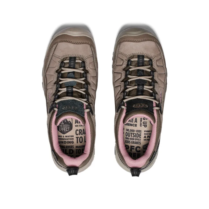Women's Targhee IV Waterproof Hiking Shoe  |  Brindle/Nostalgia Rose KEEN